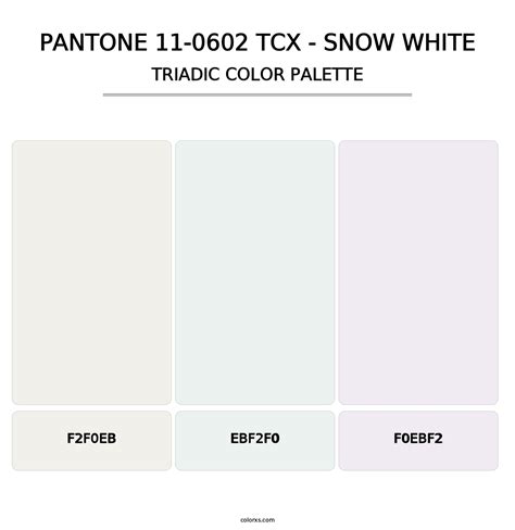 tcx snow white color.